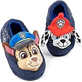 Paw Patrol Slippers Kids Toddlers | Girls Boys Animated Rescue Pups 3D Ears Chase Marshall Slip On House Shoes