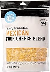 Amazon Brand - Happy Belly Shredded Mexican Four Cheese Blend, 8 Ounce