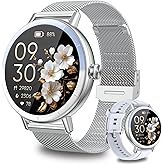 KEEPONFIT Smart Watches with Bluetooth Calls(Answer&Make) for Android/iPhone, 1.27’’ Touch Screen with IP68 Waterproof Activity for Women/Men, Pedometer with 100+ Sports Model/Heart Rate/SpO2 Monitor