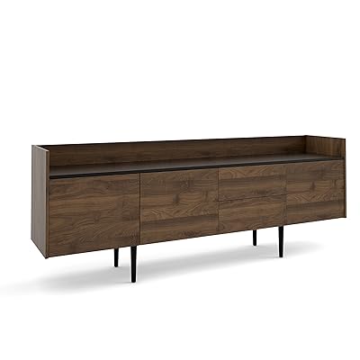 Tvilum Unit 2 Drawer 3 Door Sideboard, Walnut/Black