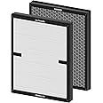 PETOX 2 Pack E-200 H13 True HEPA Filter Replacement Compatible with LUNINO E-200 Air Purifier, 3 Stage Strong and Efficient Filtration for LUNINO Home Large Room up to 1740sq.ft