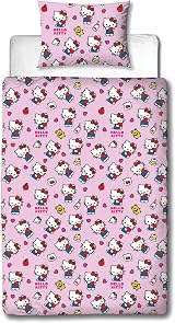 Character World Hello Kitty Duvet Set Single UK Size Reversible view 3