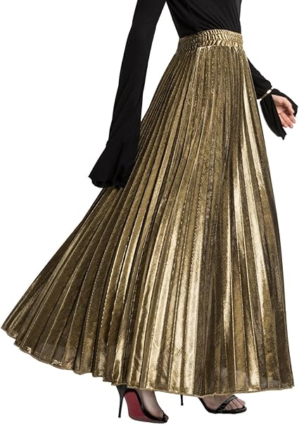 Gold skirt amazon Clearance