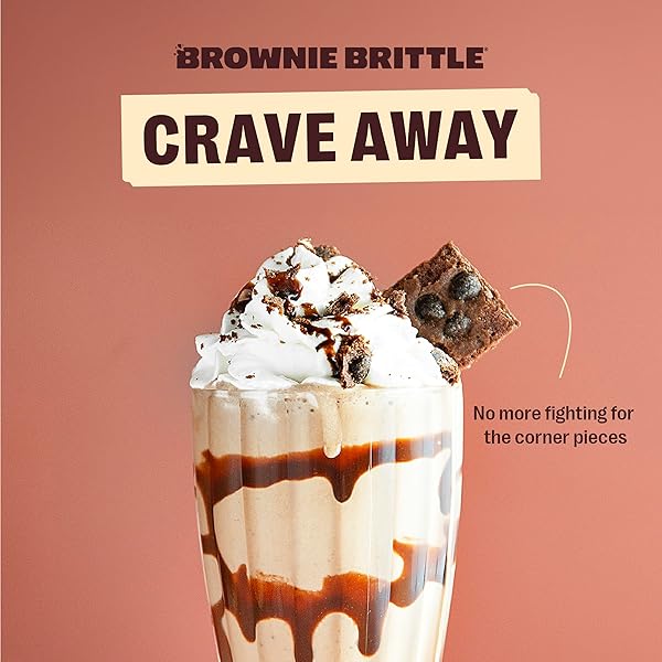 BROWNIE BRITTLE – M&M’S MINIS THIN AND CRISPY SWEET SNACKS (PACK OF 6, 4 OZ), RICH GOURMET BROWNIE BITES DESSERT