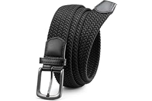 CHAOREN Mens Belt - Braided Stretch Golf Belt for Men 1 3/8"- Gift for Golf Pants Casual Shorts Jeans