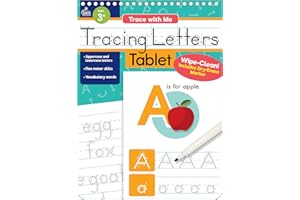 Carson Dellosa Trace With Me Letter Tracing Books for Kids Ages 3-5, Dry Erase Preschool Workbook, Learn to Write the Alphabet With Wipe Clean Handwriting Practice
