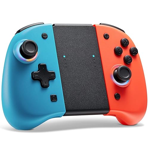 binbok Joypad for Switch, Wireless Controller LED Colors, Remote