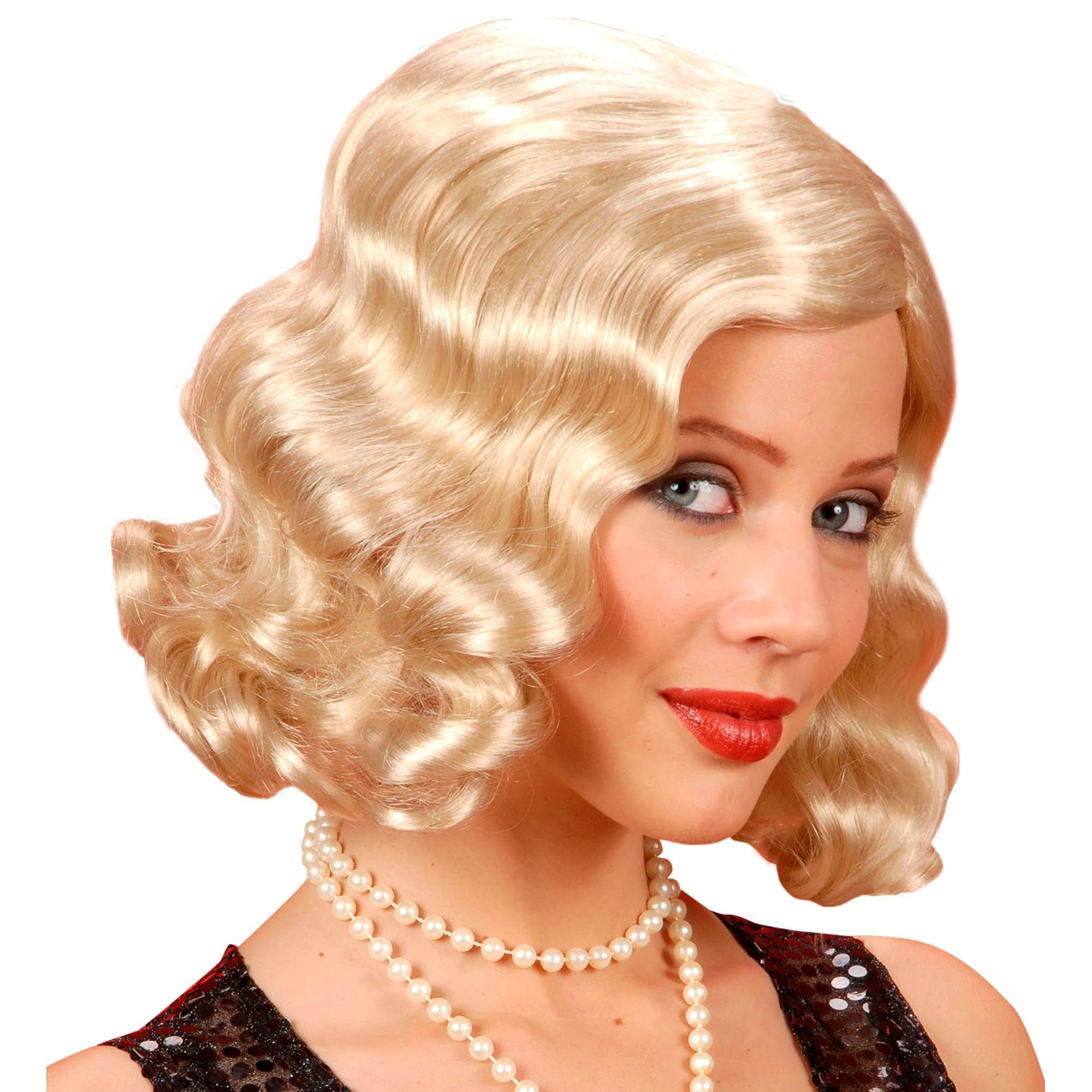 Roaring 20s Blonde Wig for Hair Accessory Fancy Dress