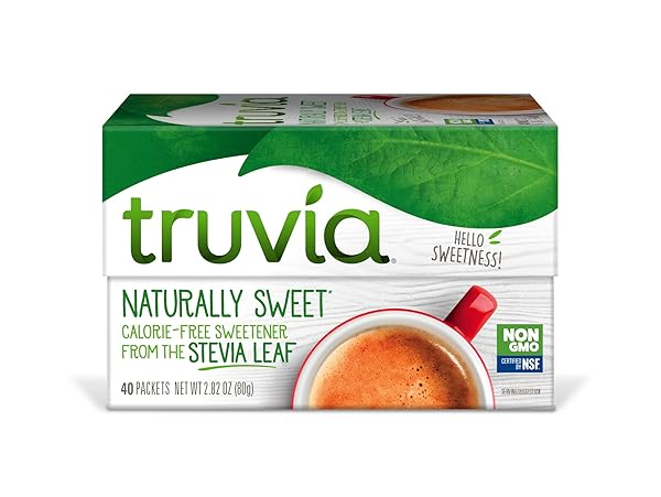 TRUVIA NATURAL STEVIA SWEETENER PACKETS, 2.82 OZ (40 CT)