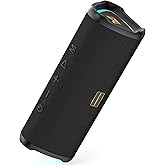 Monster Prism Portable Bluetooth Speaker, Wireless Speakers with 20W Stereo Sound, IPX6 Waterproof, 24H Playtime, Bluetooth 6.0, TWS Pairing, AUX & TF-Card Input, for Home/Outdoors/Beach/Travel