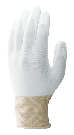 【クリックで詳細表示】ショーワグローブ 【低発塵】簡易包装パームフィット手袋10双入 ホワイト Lサイズ 1袋