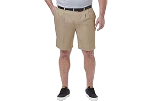 Haggar Men's Cool 18 Classic Fit Expandable Waist Short Reg. and Big & Tall Sizes