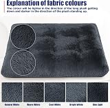 KSIIA Calming Dog Crate Bed Large 90x60cm Fluffy Washable Mattress Grey view 3