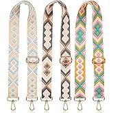 BBTO 3 Pcs Purse Straps for Handbags Replacement Wide Shoulder Adjustable Strap for Crossbody Bag Canvas Bag Women