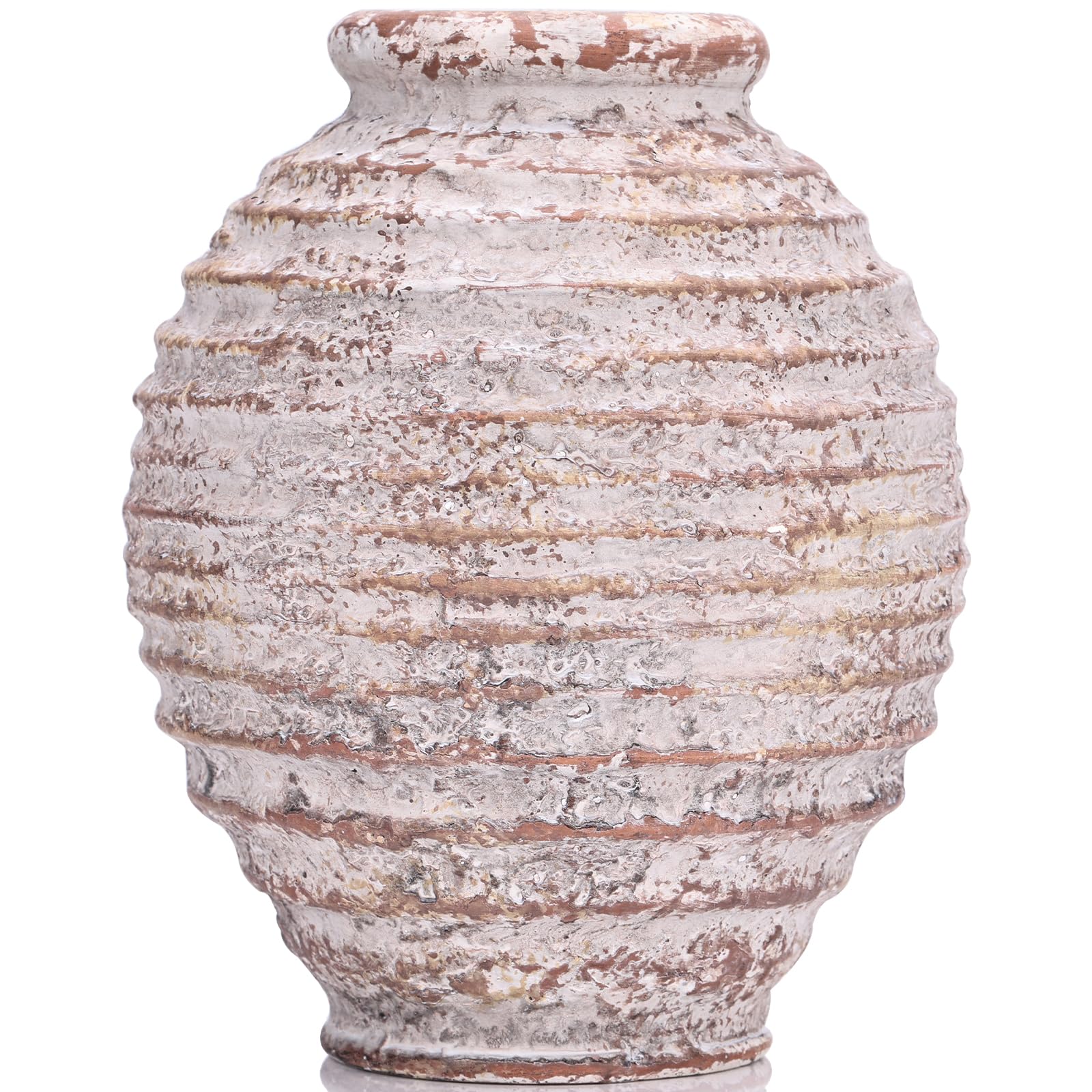 Photo 1 of LCCCK Tall Large Round Ribbed Vase for Rustic Floor Home