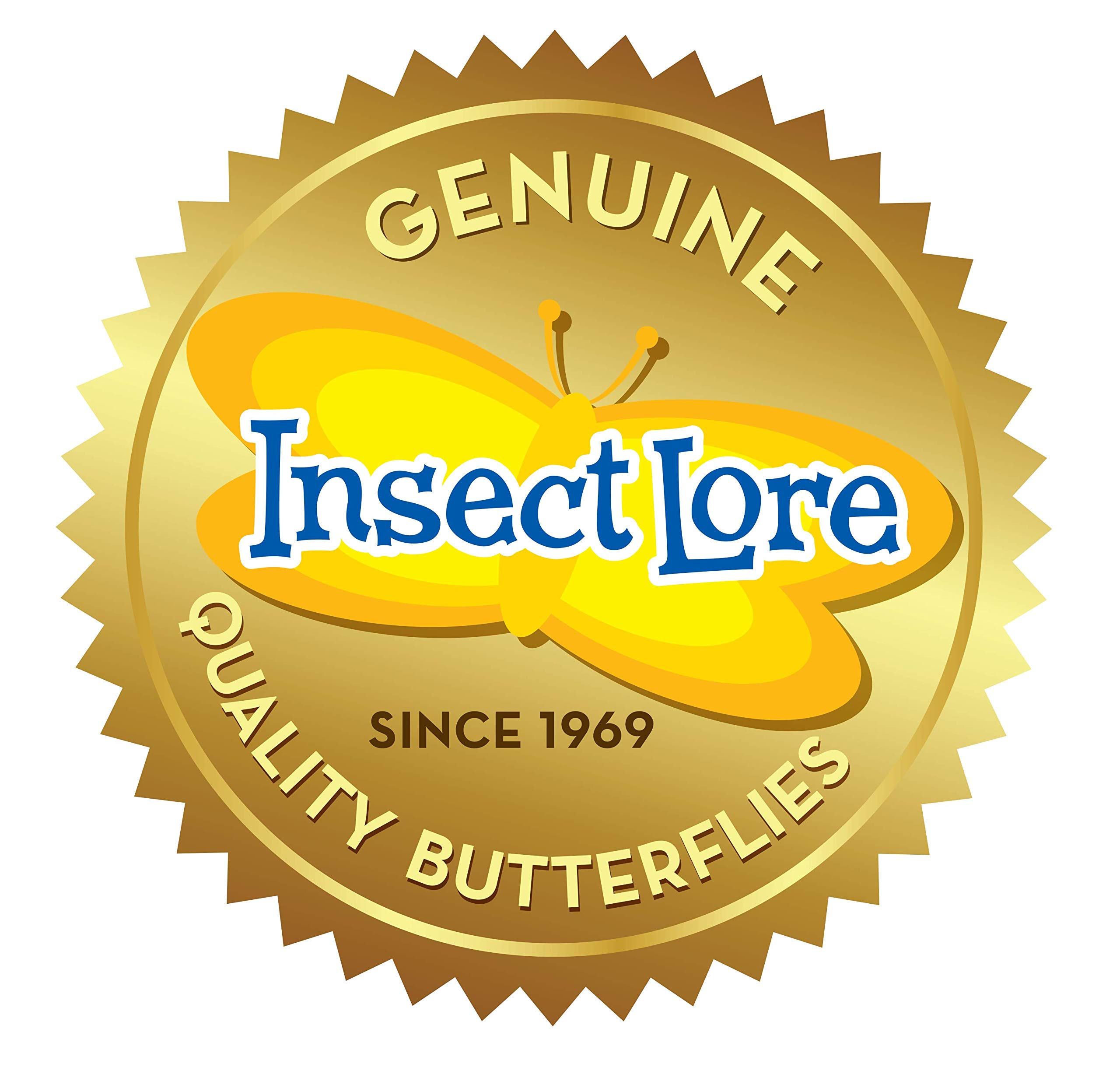 Insect Lore Butterfly Pavilion with Two Live Cups of Caterpillars | 2ft Tall Habitat, STEM Butterfly Journal, 10 Live Baby Caterpillars | Life Science & STEM Education | Painted Lady Butterfly Kit