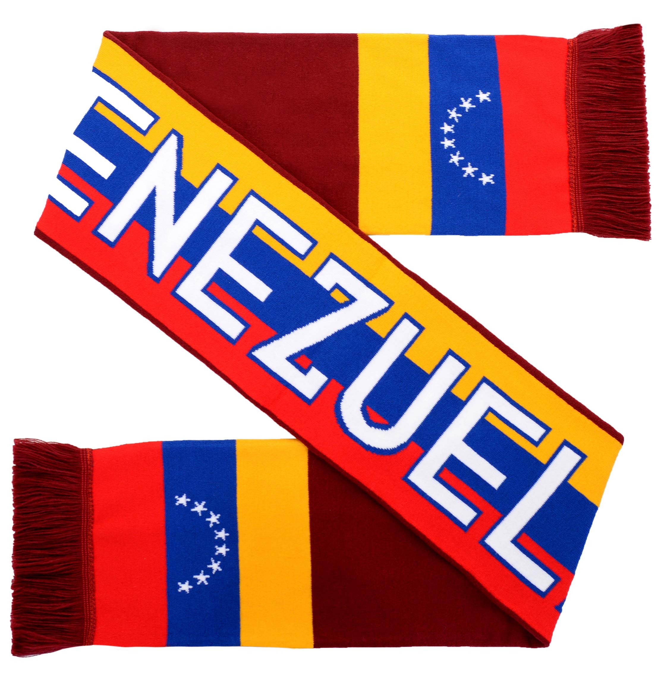 Euroscarves National Soccer High-Definition HD Red Knit Scarf — image 1