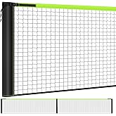 22ft / 11ft Heavy Duty Pickleball Replacement Net Only | Weather-Resistant &amp; Tear-Proof Pickleball Net for Indoor &amp; Outdoor, Fits Most Free-Standing Pickleball Frames