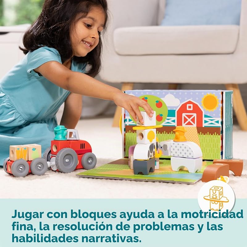 - Kit de Brincar da Quinta: Blocos de Construção de Animais de Brincar de Madeira para Crianças, 56 Peças - 6074894 - Brinquedos Infantis 2 anos + - Presente de Rapaz 2 anos + - Montessori - Certificados FSC