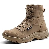 FREE SOLDIER Women’s Tactical Hiking 6 Inches Lightweight Combat Boot Durable Comfortable Work Boots for Women