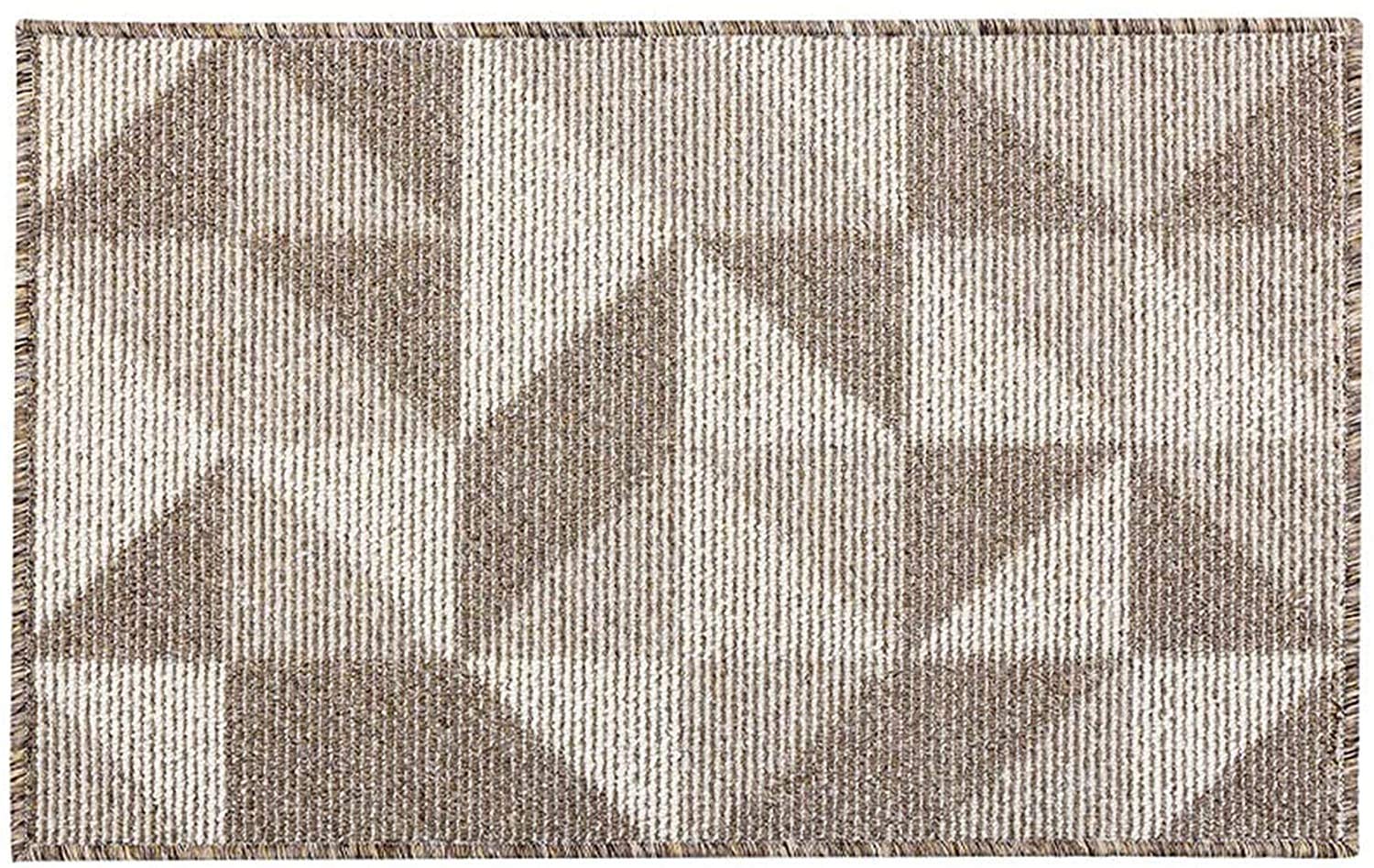 CHICHIC Indoor/Outdoor Doormat, 60 x 90 cm, Brown, Pattern B Brown, Non-Slip, Machine Washable