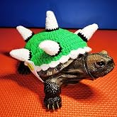 Sweater for Turtle - Small Animal Sweater Warm Winter Knitted Handmade Sweater Apparel Accessory Halloween Party Cosplay Costume Photo Shoot for Pet Tortoise Turtle (S,Dinosaur C)
