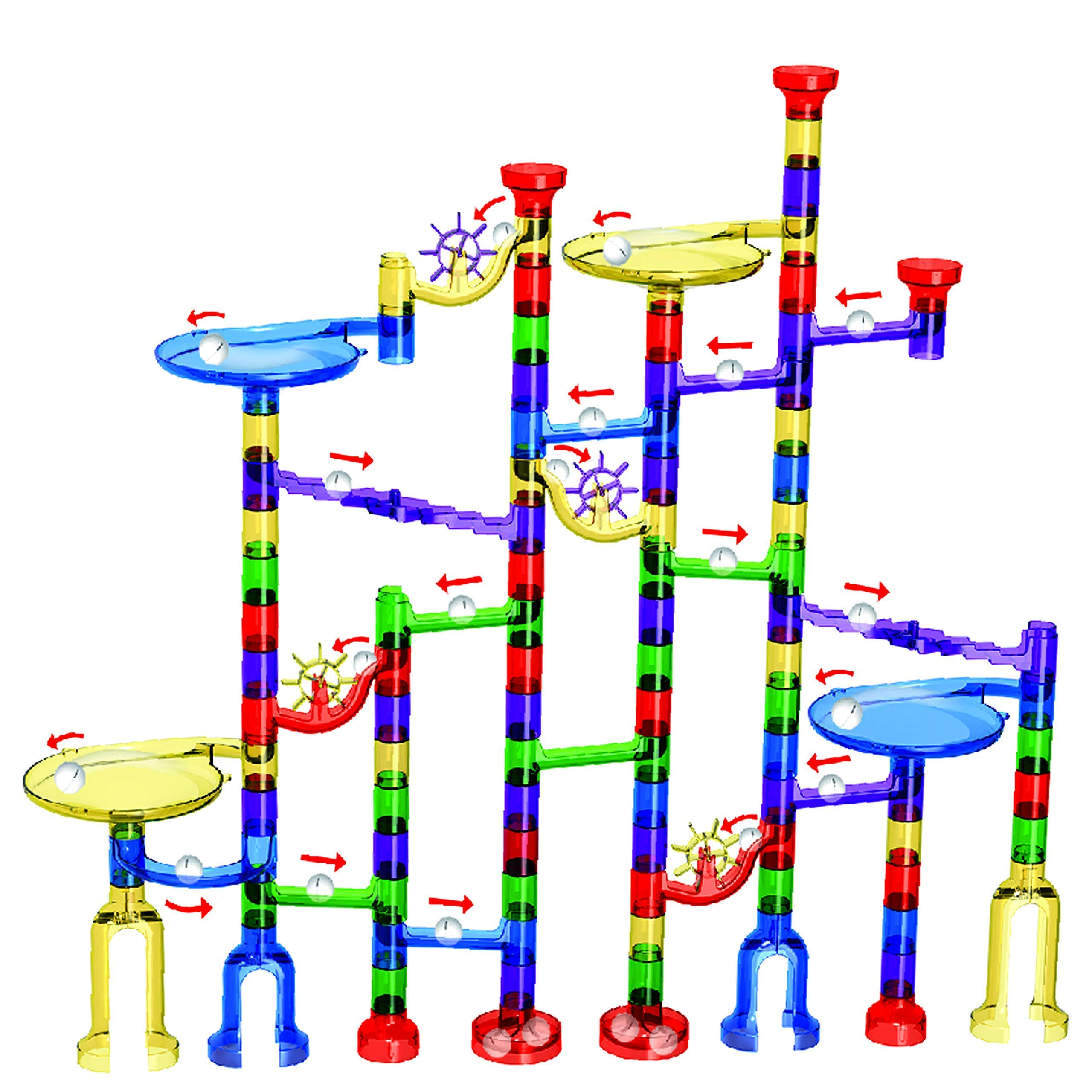 Marble Mania Marble Run - Marble Runs for Kids - 162 Pieces Plus Storage Tub - Construction Toys for 4-8 Year Old Boys or Girls - Educational STEM Toys for 4+ Year Olds