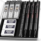 Nicpro 0.7 mm Mechanical Pencil Set with Case, 3PCS