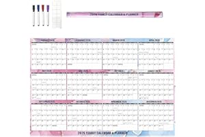 2026 Wall Calendar,Large Dry-Erase Memo - Wall Calendar Poster Home Decor - for Marking Planner Schedule Planning Home Entryw