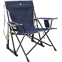 GCI Outdoor Sunshade Rocker Collapsible Rocking Chair & Outdoor Camping Chair with Canopy ...