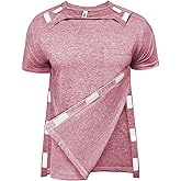 Unisex Post Shoulder Surgery Shirts for Women with All Access Stick On Fasteners Recovery Tear Away Chemo Clothing