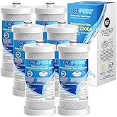 ICEPURE WF1CB Refrigerator water filter Replacement For Frigidaire PureSource WF1CB,WFCB, RG100, NGRG2000, WF284, Kenmore 9910, 469906, 469910,6 PACK