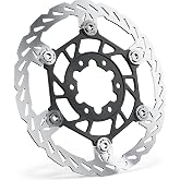 Floating Rear Disc Brake Rotor(220mm),Aircraft Aluminum Core,Stainless Steel MTB Brakes Rotors with 6-Hole,Thickness 2.3mm,High Performance for Talaria Sting R MX3,MX4(Rear)