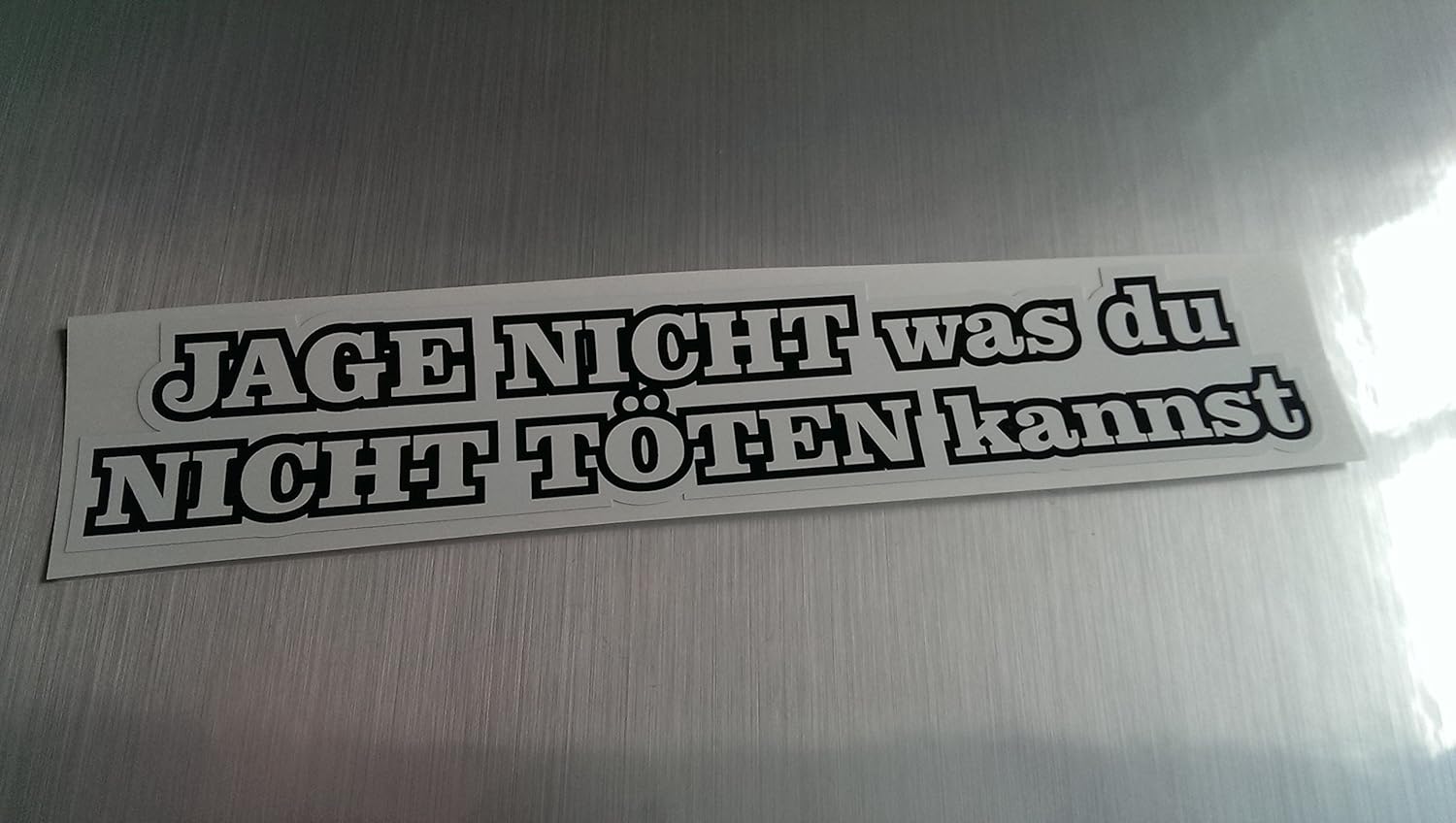 Jage nicht was du nicht töten kannst Shocker Hand Auto Aufkleber JDM Tuning OEM DUB Decal