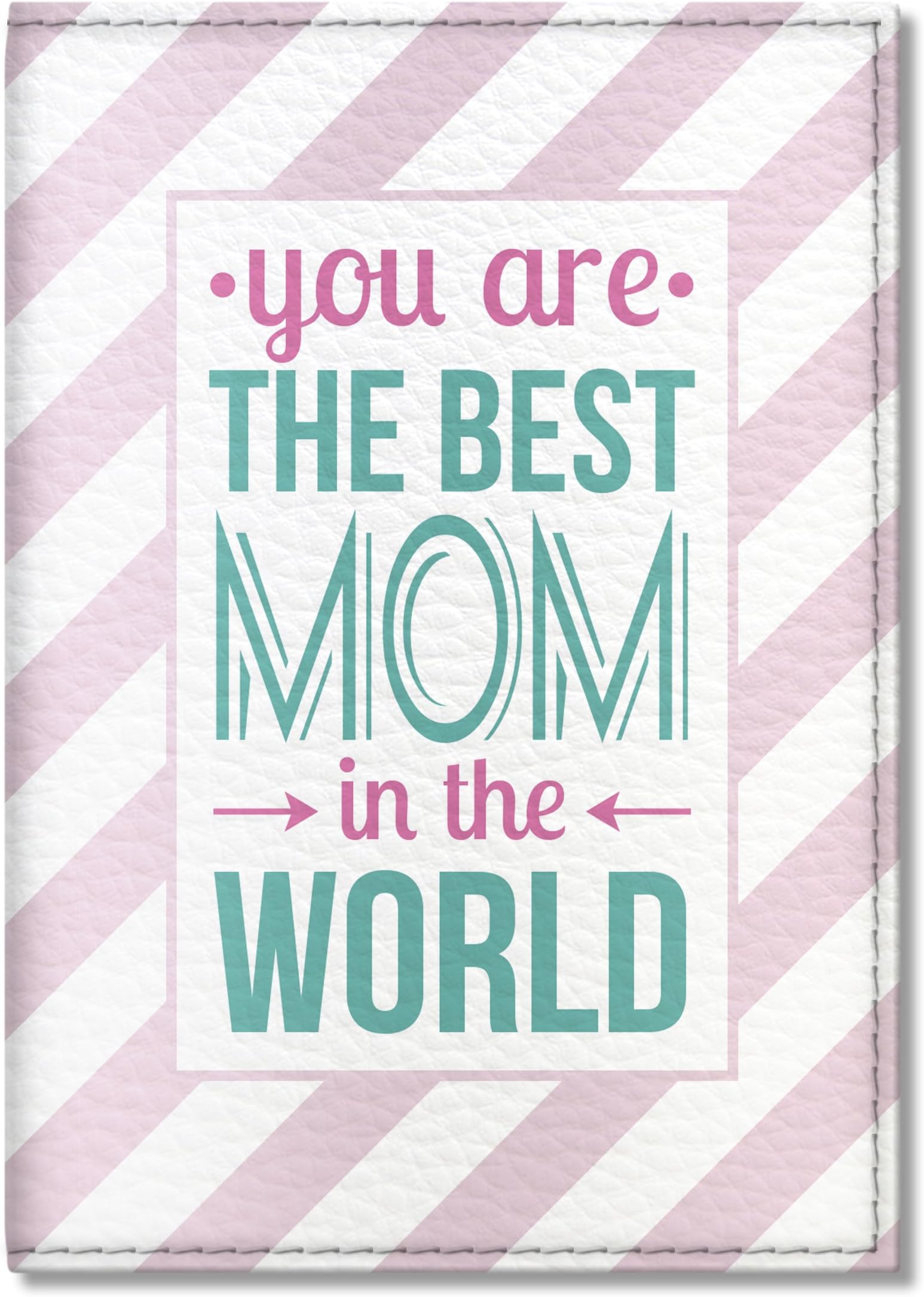 Quttie, Cute Vegan Eco Leather Passport Cover for Women, Men, Kids (The Best Mom)