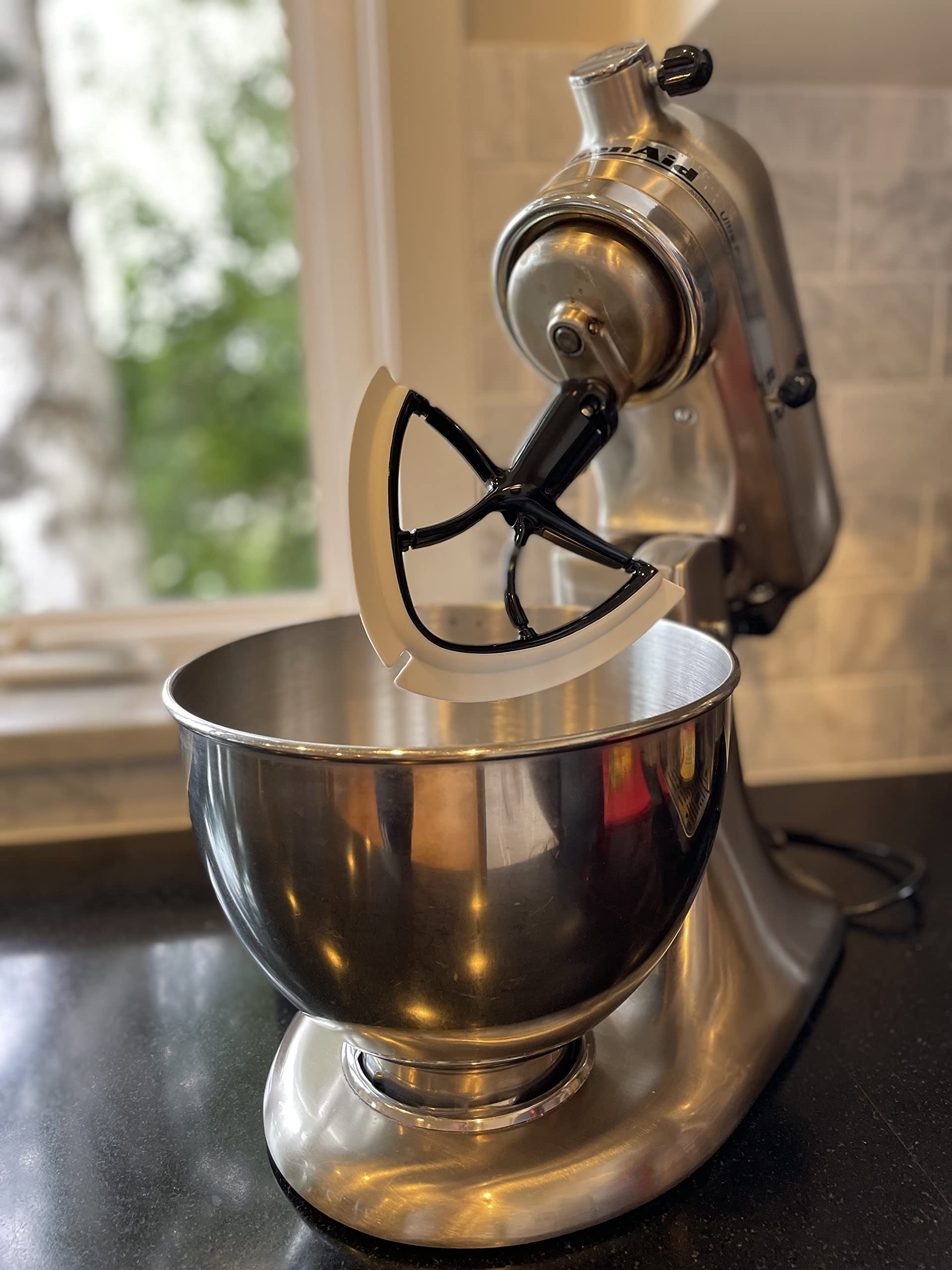 New Metro Design Beater Blade Metal TH-M Compatible with KitchenAid 4.5-5 Qt Tilt-head Stand Mixer, Black