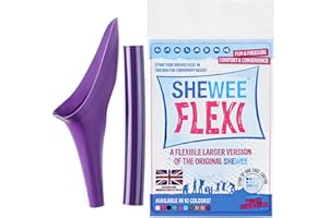 SHEWEE Flexi – The Original Female Urinal – Made in The UK – Reusable, Flexible & Portable Urination Device. Festival, Camping, Car, Hiking Essentials for Women. Stand to Pee Funnel W/Extension Pipe