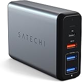 Satechi Type-C 75W Travel Charger w. USB-C PD Fast Charge, Quick Charge 3.0 (UK Plug)