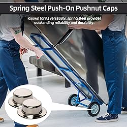 (4-Pack) Calvana 5/8” Push Nut Axle Caps, Spring