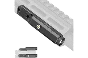 VITOINNO Picatinny/Mlok 1600 Lumens Tactical Flashlight with Strobe Function for Rifle, Mlok Flashlight with Built-in Pressure Switch, Magnetic Rechargeable