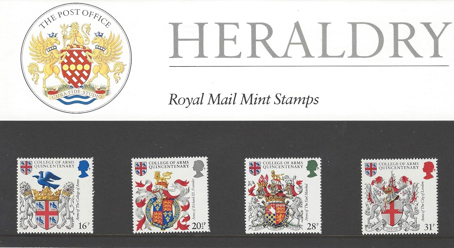 1984 Royal Mail Mint Stamps Heraldry No.150 Presentation Pack. by Royal