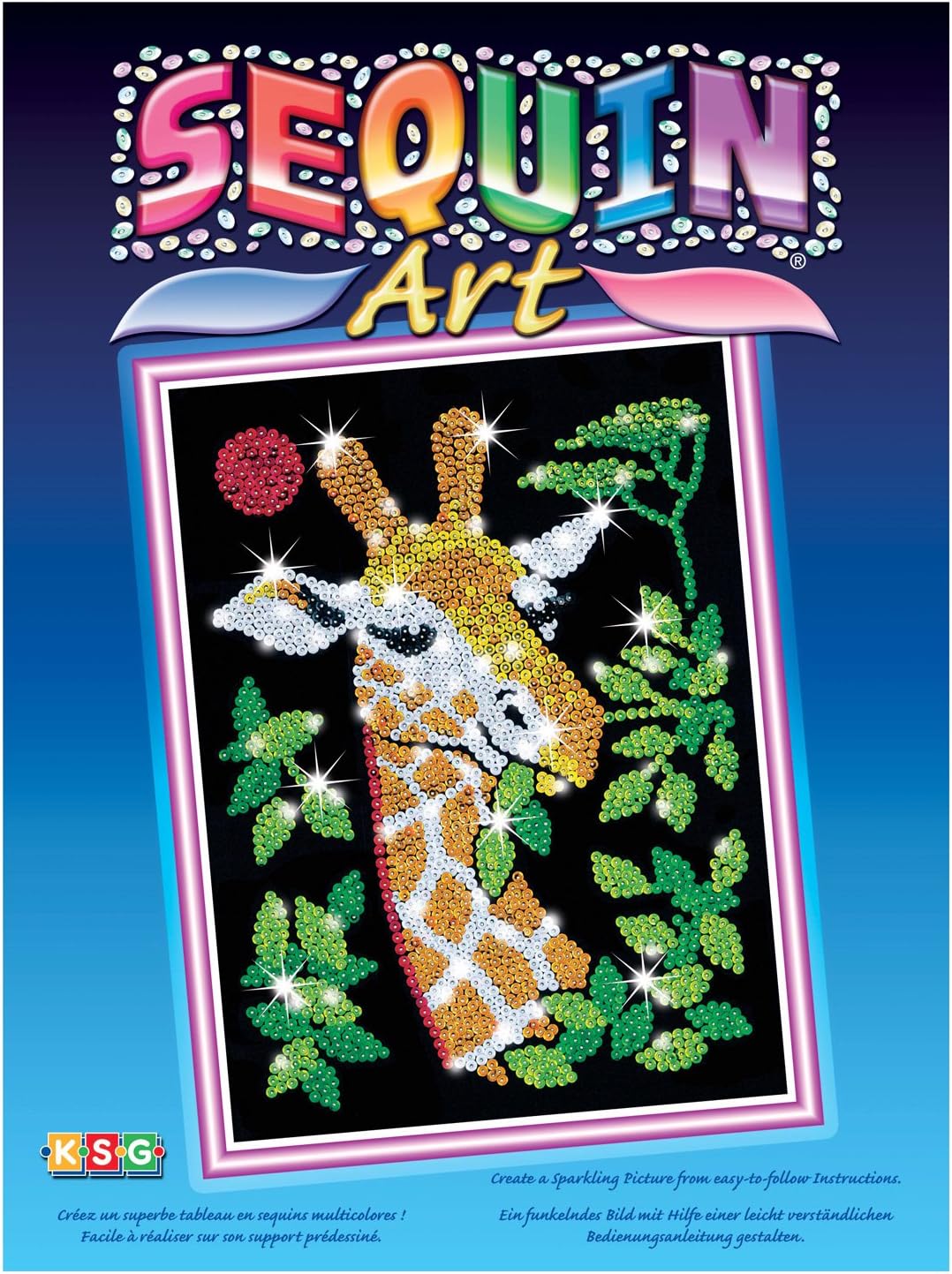 KSG Crafts Giraffe Sequin Craft Kit Computers & Accessories
