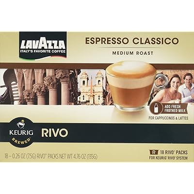 Lavazza Espresso Classico 72 Packs for Keurig Rivo System