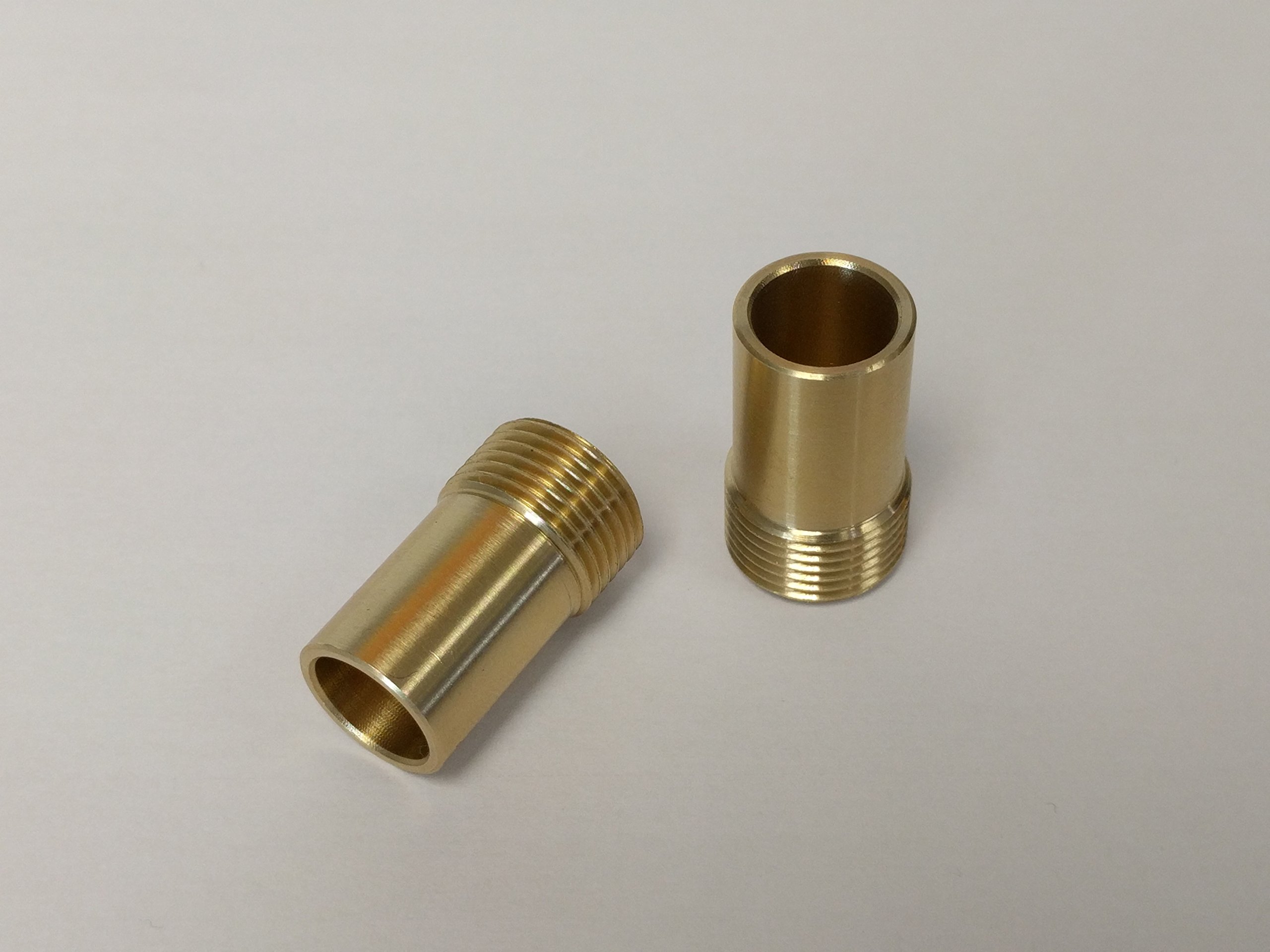 Hansvit K91210 European Flexible Tap Tail UK Adaptors Compression Fittings 15 mm x 3/8-inch BSP Standard Isolating Valve, Brass