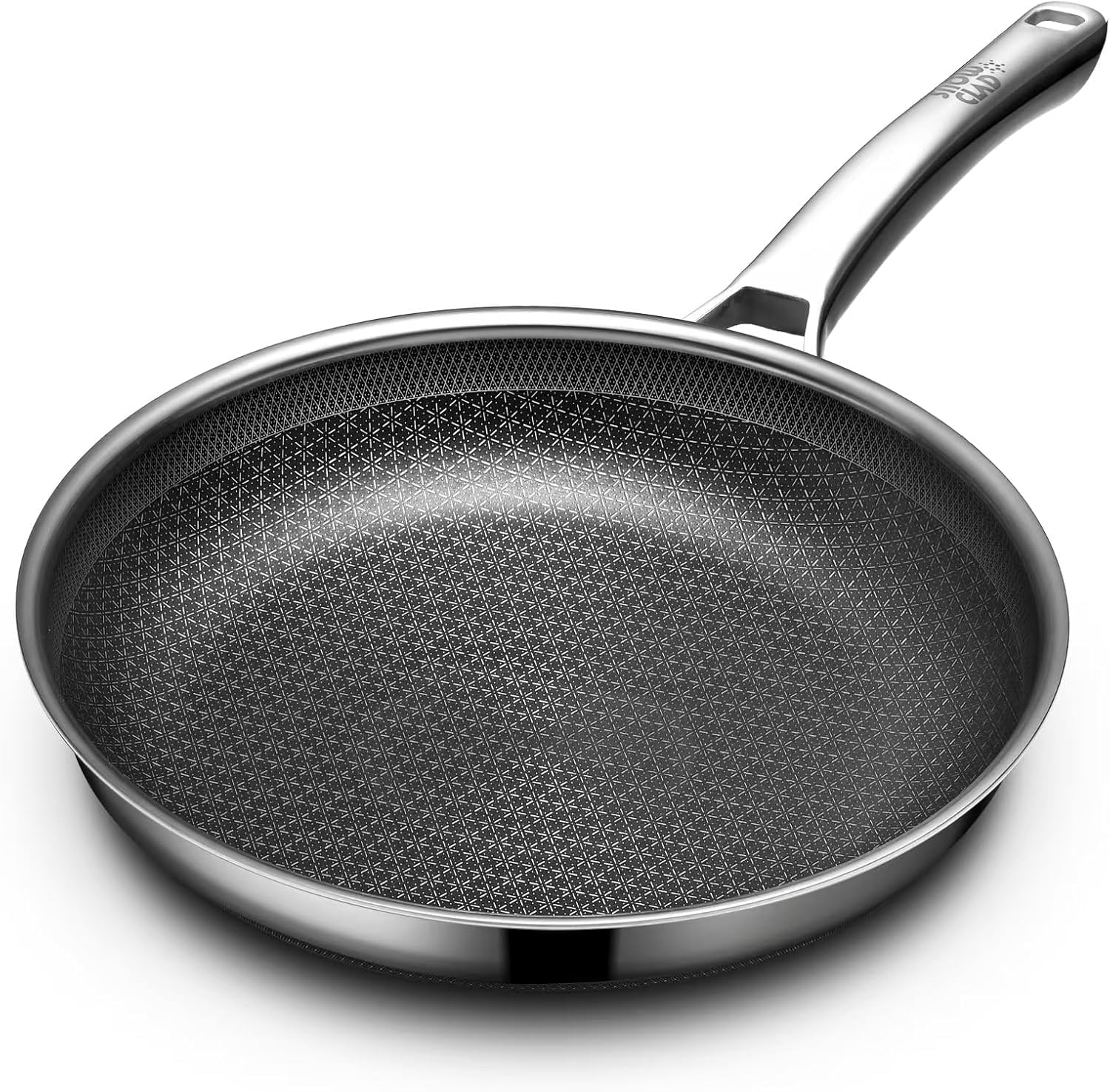 Photo 1 of LigtSpce Non Stick Frying Pans, 12 inch Hybrid Frying Pans Nonstick,non stick Stainless Steel Skillets, Dishwasher/Oven Safe Cookware, Induction Compatible, PFOA Free Cookware