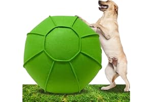 BabieDtOyG Herding Ball for Dogs, Dual Layered Set for Australian Shepherd, Cattle, Collie, Agility Equipment-Free Training Book (Green, 22 inches)