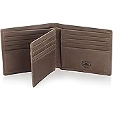 Stealth Mode Leather Bifold Wallet for Men With ID Window and RFID Blocking