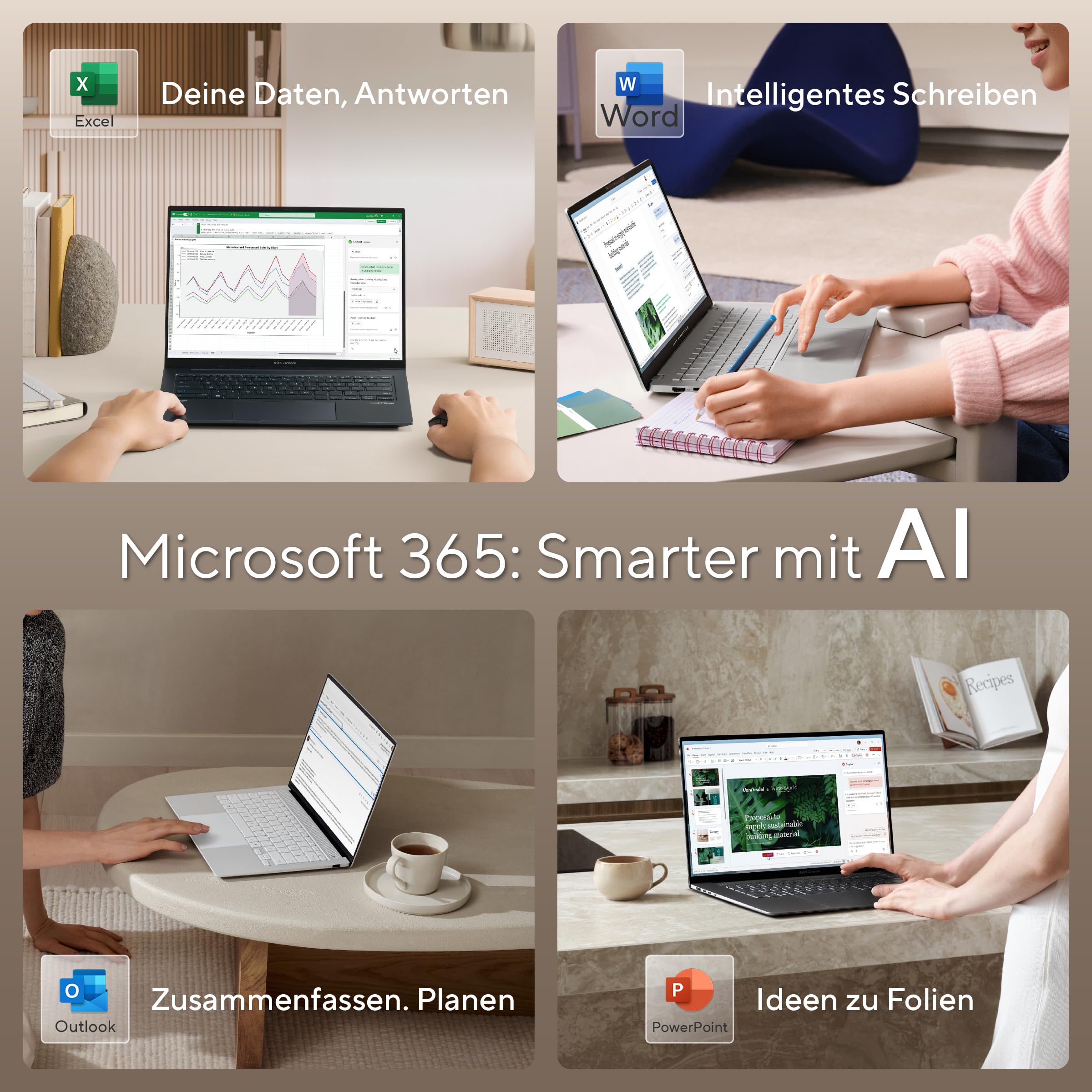 ASUS Vivobook 16 X1607QA Laptop, Snapdragon X X1-26-100, 16 Zoll WUXGA IPS Display, 16GB RAM, 512GB SSD, QC Adreno GPU, Win11 Home, Cool Silver 8