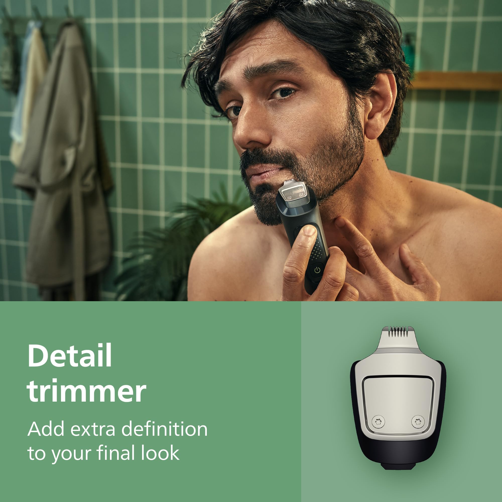 Philips Norelco All-in-One 3000 Series 13 in 1 Trimmer for Men, Beard Trimmer & Head Hair Clipper, Full Metal Self-Sharpening Blades & 8 Length Settings, MG3939/50