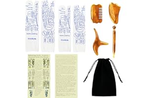 KJMYYX Reflexology Socks & Acupressure Tool - 2 Pair Chiro Socks with Pressure Point Massage for Muscle Tension Relief, Storage Bag Included